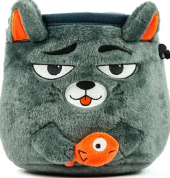 YY Chalk & Chalkbags-Vertical Chalk Bag - Grey Cat